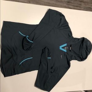 NIKE Running, Slate Grey Dri-Fit Sweatshirt, Small